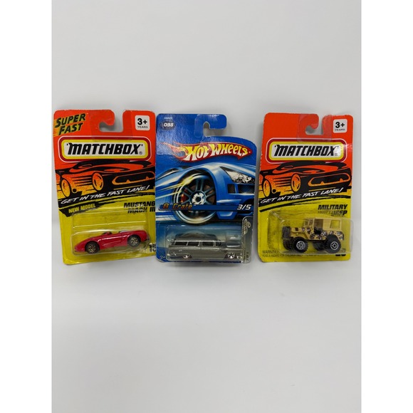 Matchbox Hot Wheels Diecast Car Lot Mustang‎ Military Jeep C8 Crate - Picture 1 of 7